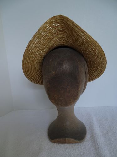 A front view of this 1880's straw shape.